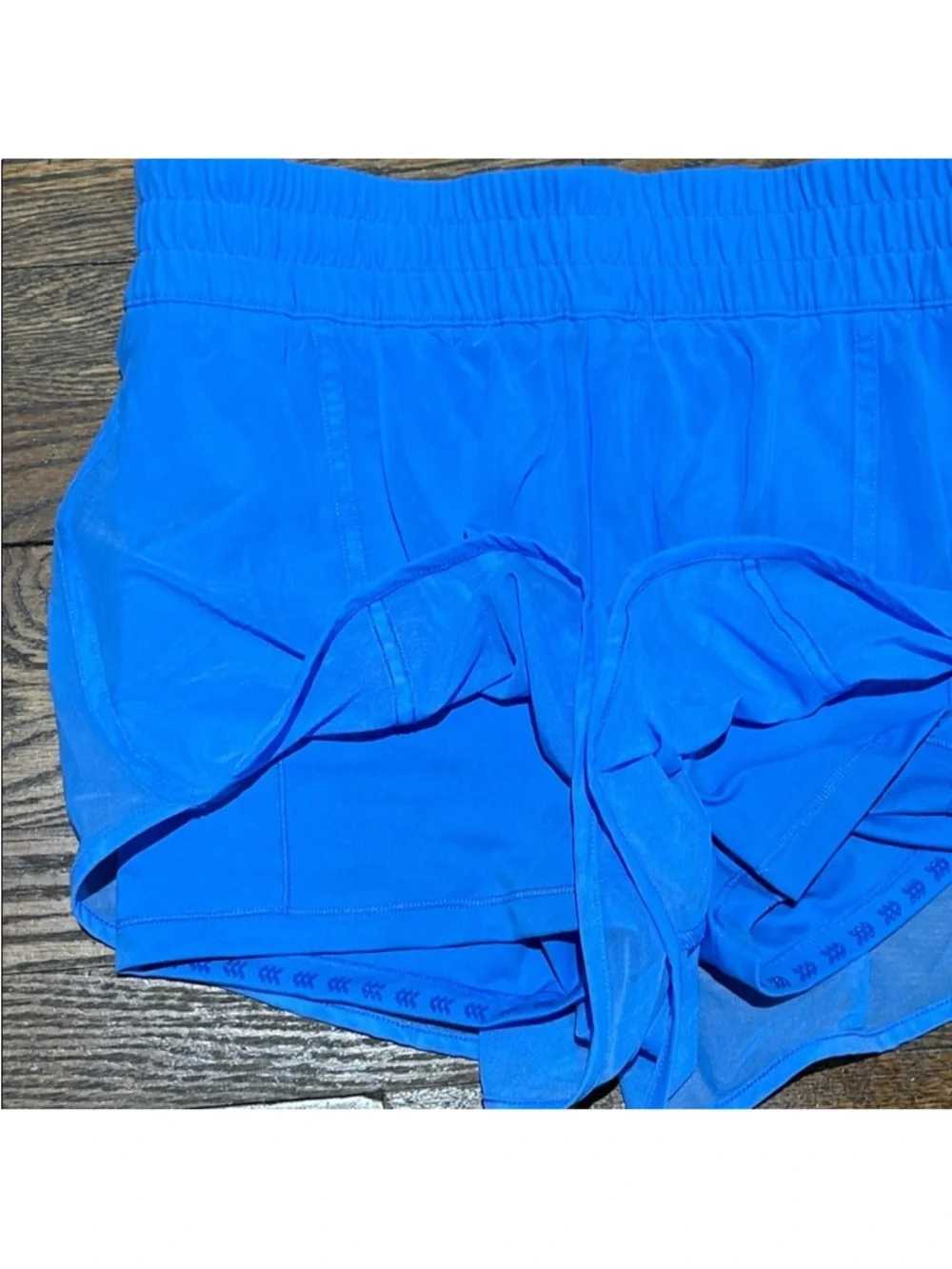Blue Women's Athletic Shorts - Lightweight Running Shorts - Picture 5 of 7